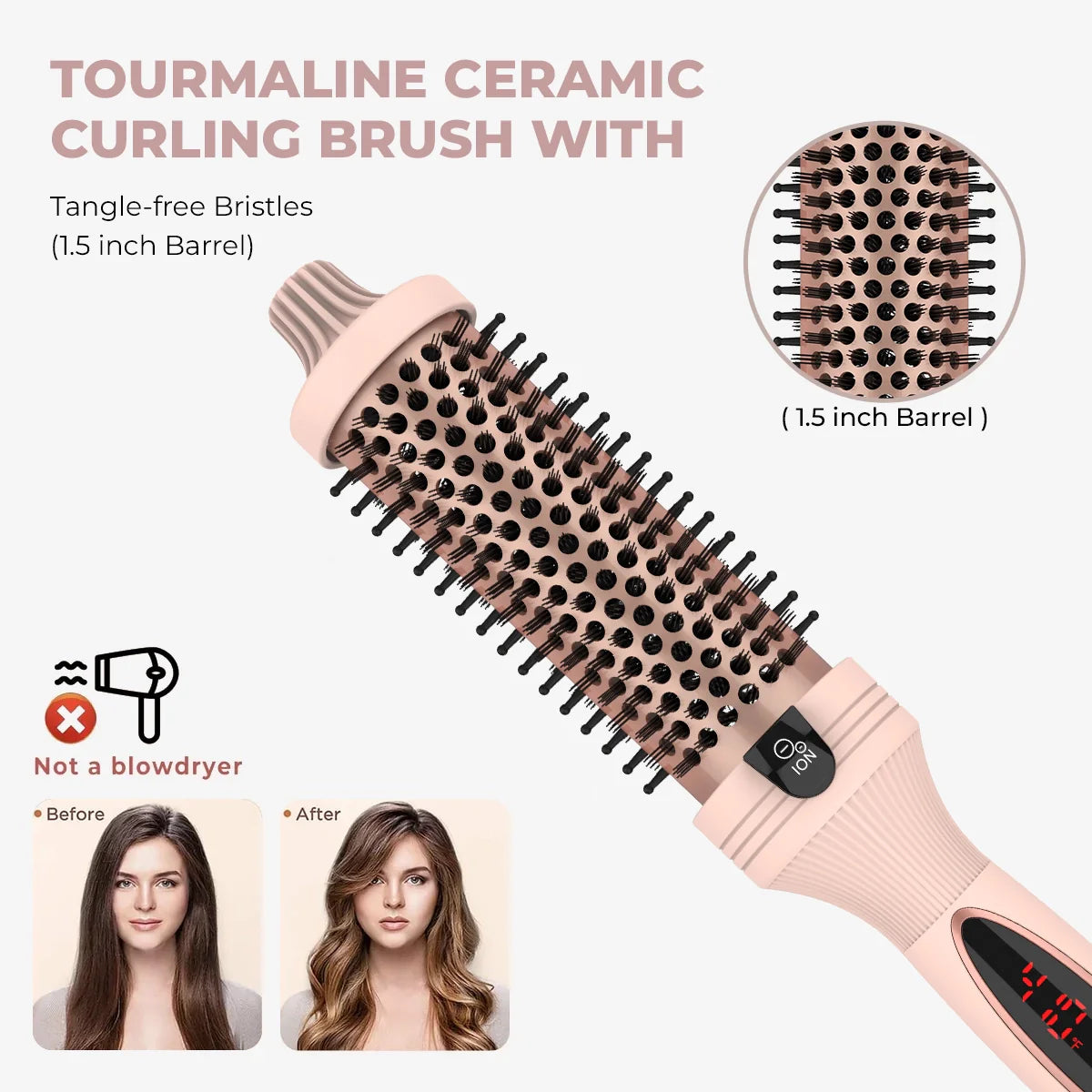 Noura Beauty Negative ION Thermal Brush
