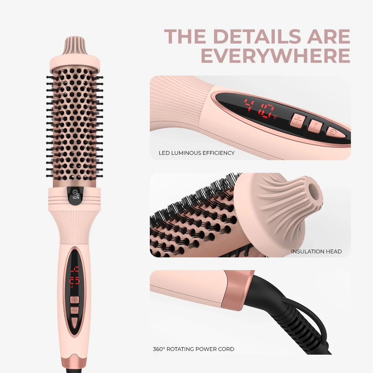 Noura Beauty Negative ION Thermal Brush